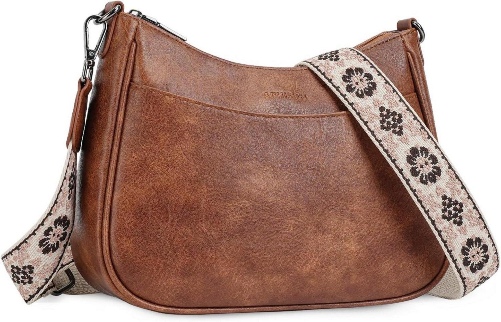 Kleine Crossbody-Tasche mit breitem Gurt und Kartenschlitz