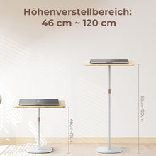 Stehpult Höhenverstellbarer Laptop-Schreibtisch 46-120 cm