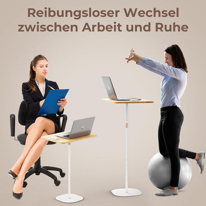 Stehpult Höhenverstellbar Laptopständer Beweglicher Beistelltisch