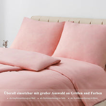 Kissenbezug 80x80 cm 2er Set Pfirsch Rosa Mikrofaser