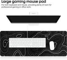 XXL Gaming Mauspad 600 x 300 x 3 mm Schwarz, Anti-Rutsch