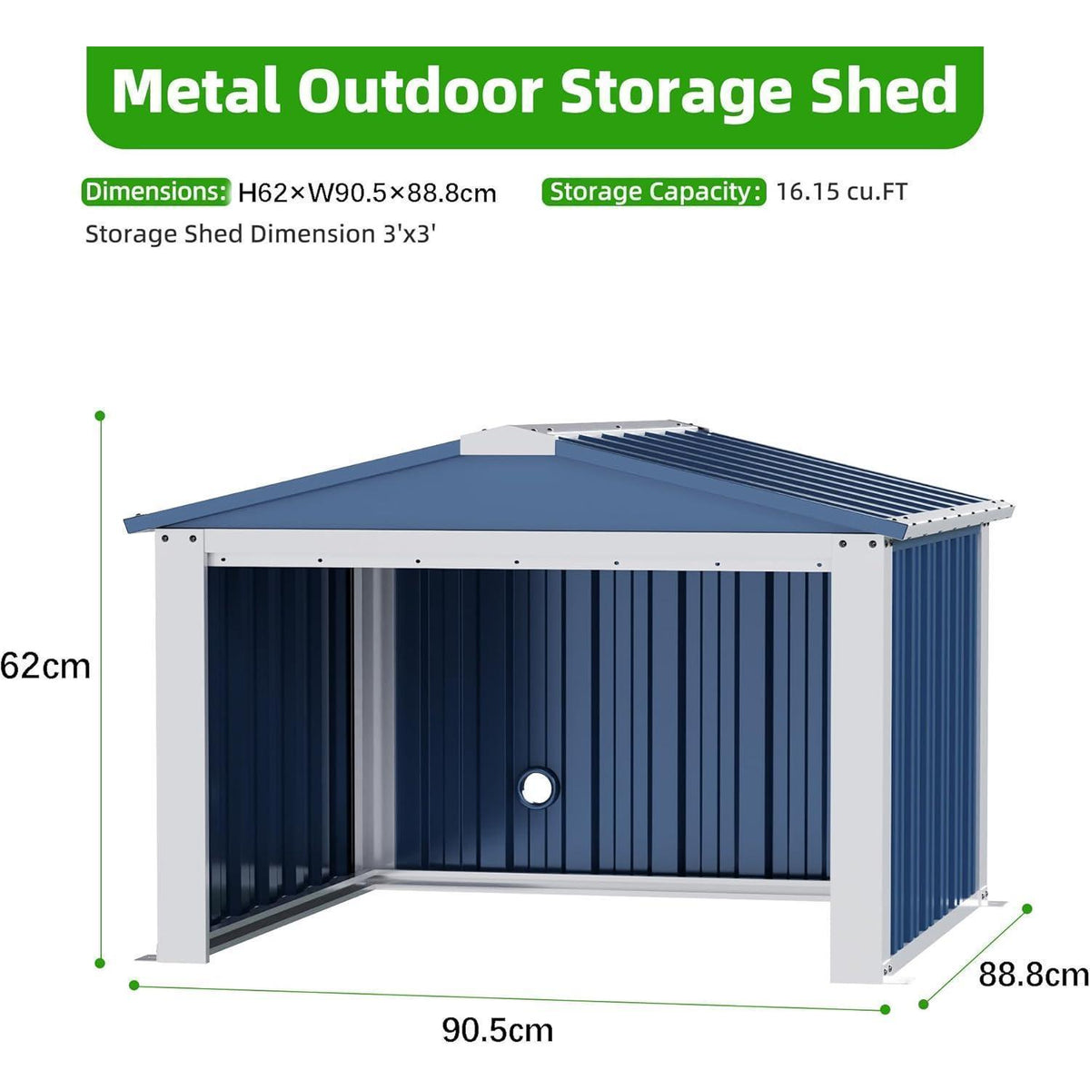 Metall Mähroboter Garage mit Satteldach – Schutz & Stauraum