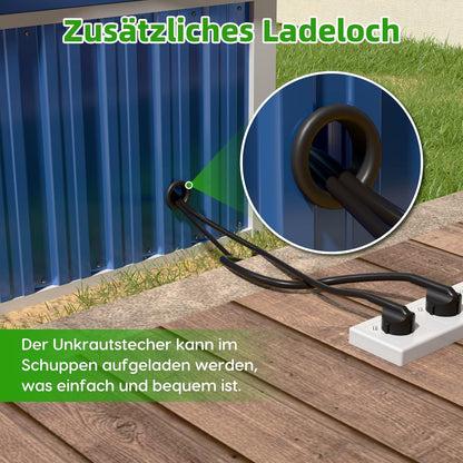 Metall Mähroboter Garage mit Satteldach – Schutz & Stauraum