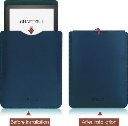 Leder Schutzhülle für 6 Zoll E-Book Reader Blau