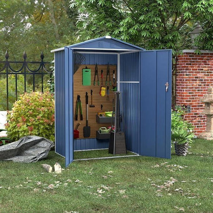 Metall Gerätehaus 2m² mit Satteldach – Blau