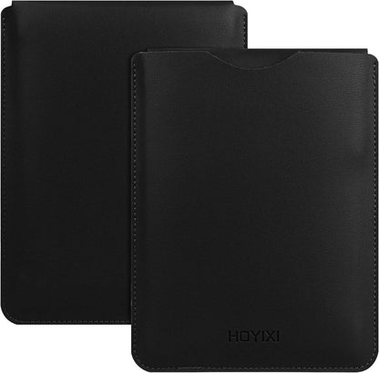 E-Reader Hülle Leder Schutzhülle 6,8 Zoll Schwarz Flip-In-Design