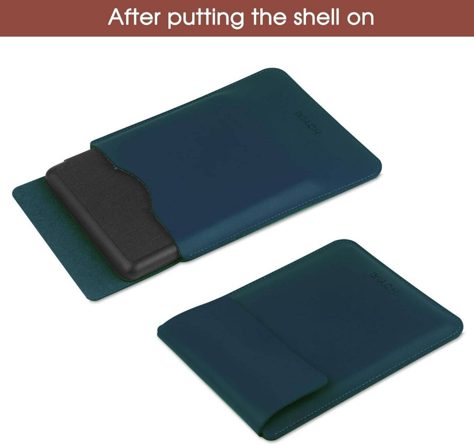 Hülle 6,8 Zoll E-Book Reader Flip-In Leder Schutzhülle Blau