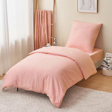 Bettwäsche 155x220 Rosa Pfirsch Microfaser Bügelfrei