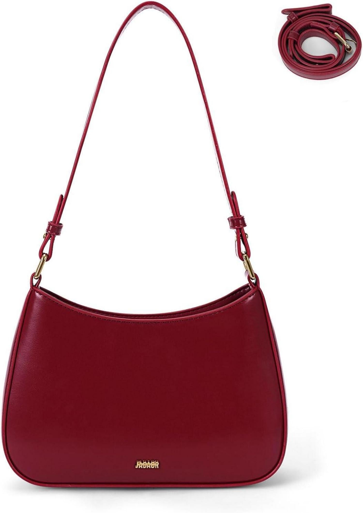 Hobo Bag Damen PU Leder Umhängetasche Schultertasche Y2K Elegante