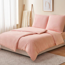 Bettwäsche 135x200 Rosa 4tlg. - 2er Set Pfirsch mit