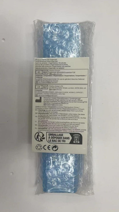 AUVON Tablettenbox 7 Tage, Pillendose Deutsch, BPA-frei