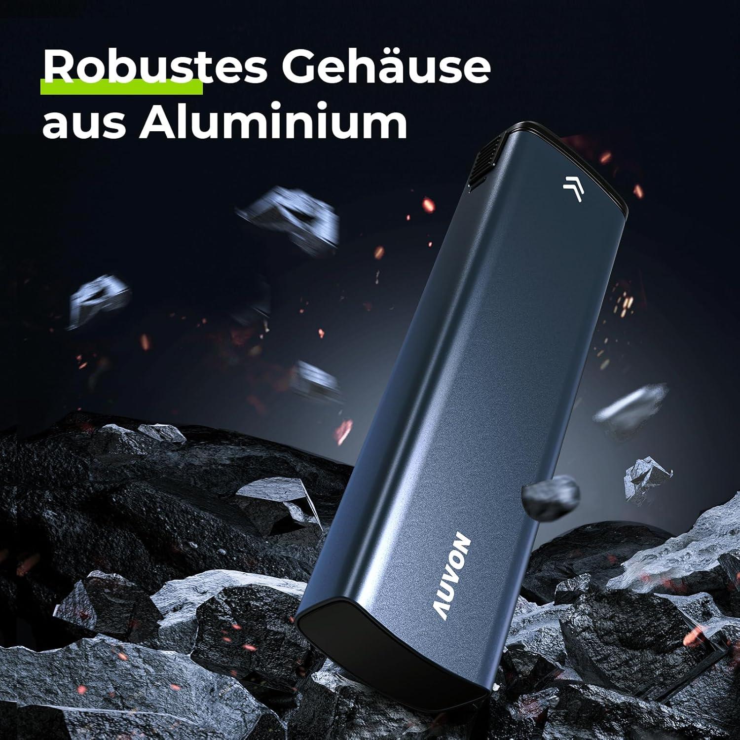 AUVON Tablettenbox 7 Tage Aluminium Pillendose Schutz Privatsphäre