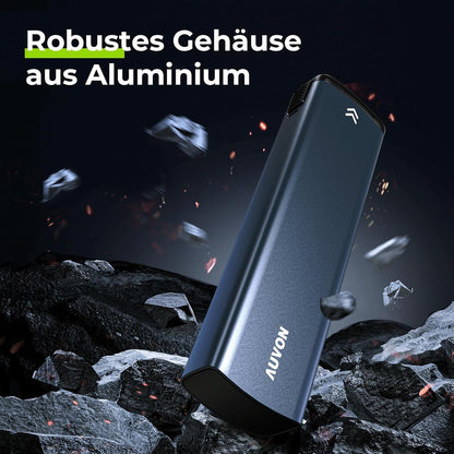 AUVON Tablettenbox 7 Tage Aluminium Pillendose Schutz Privatsphäre