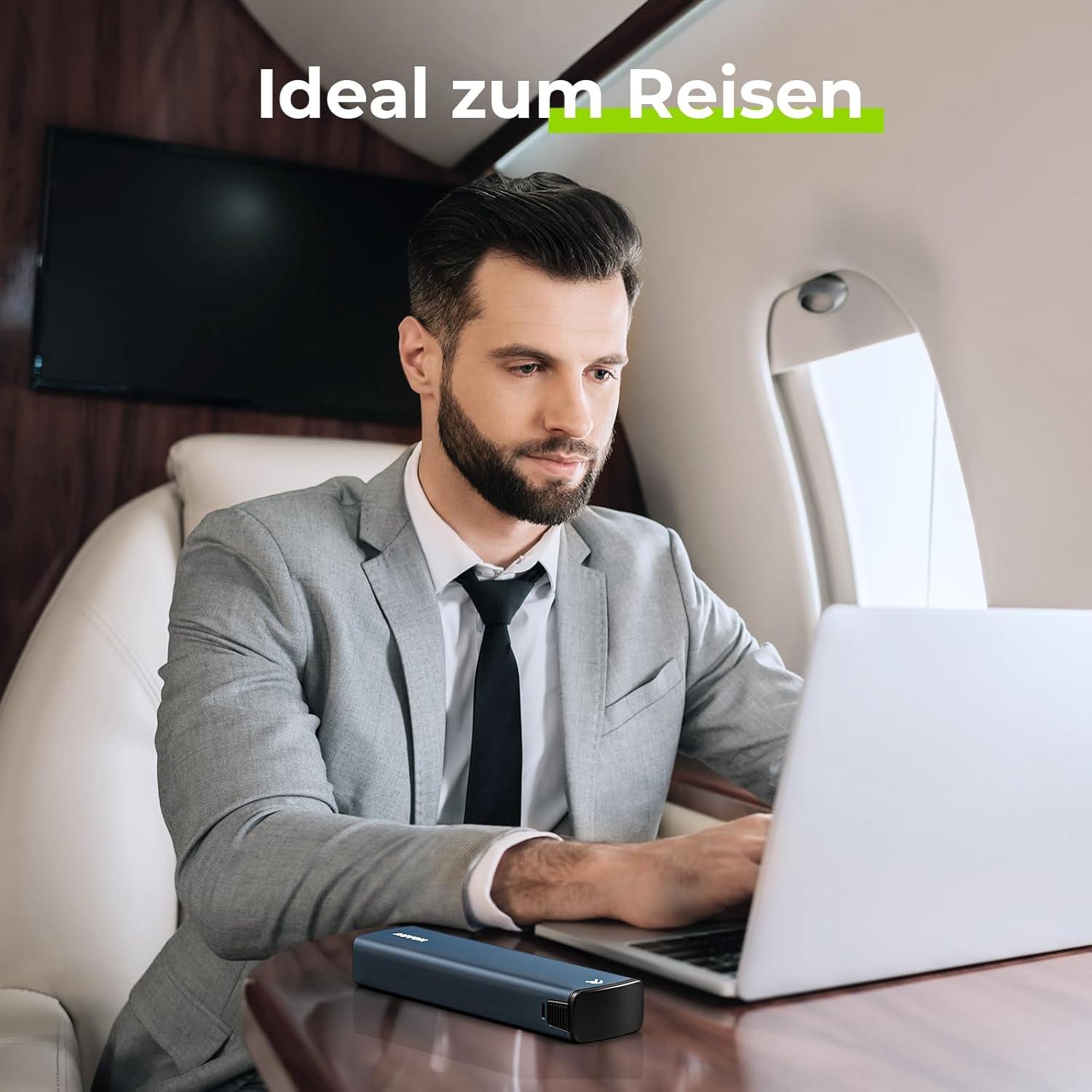 Tablettenbox 7 Tage Aluminium mit Schiebedesign BPA-frei dunkelblau