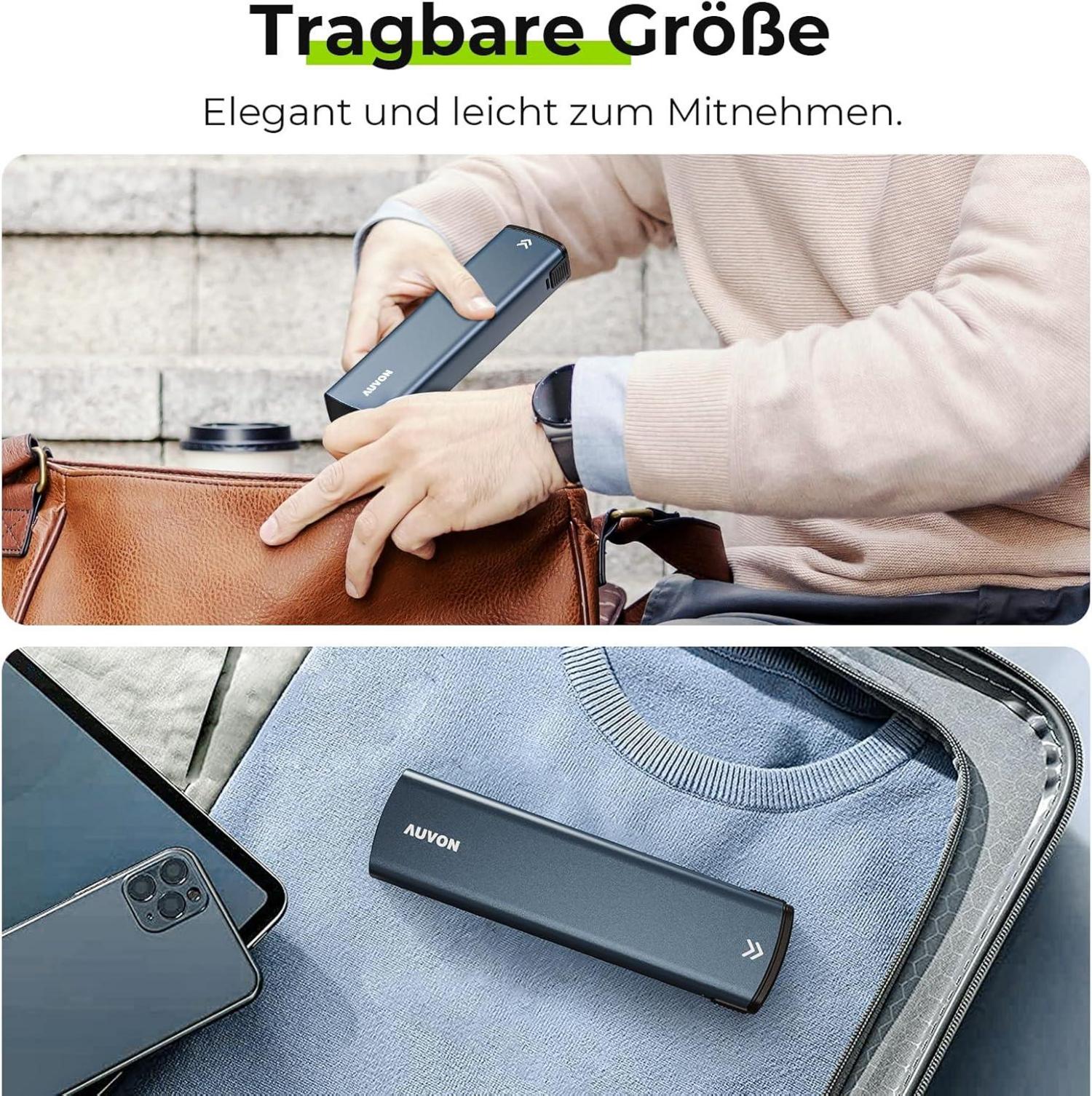 AUVON Tablettenbox 7 Tage Aluminium Pillendose Schutz Privatsphäre