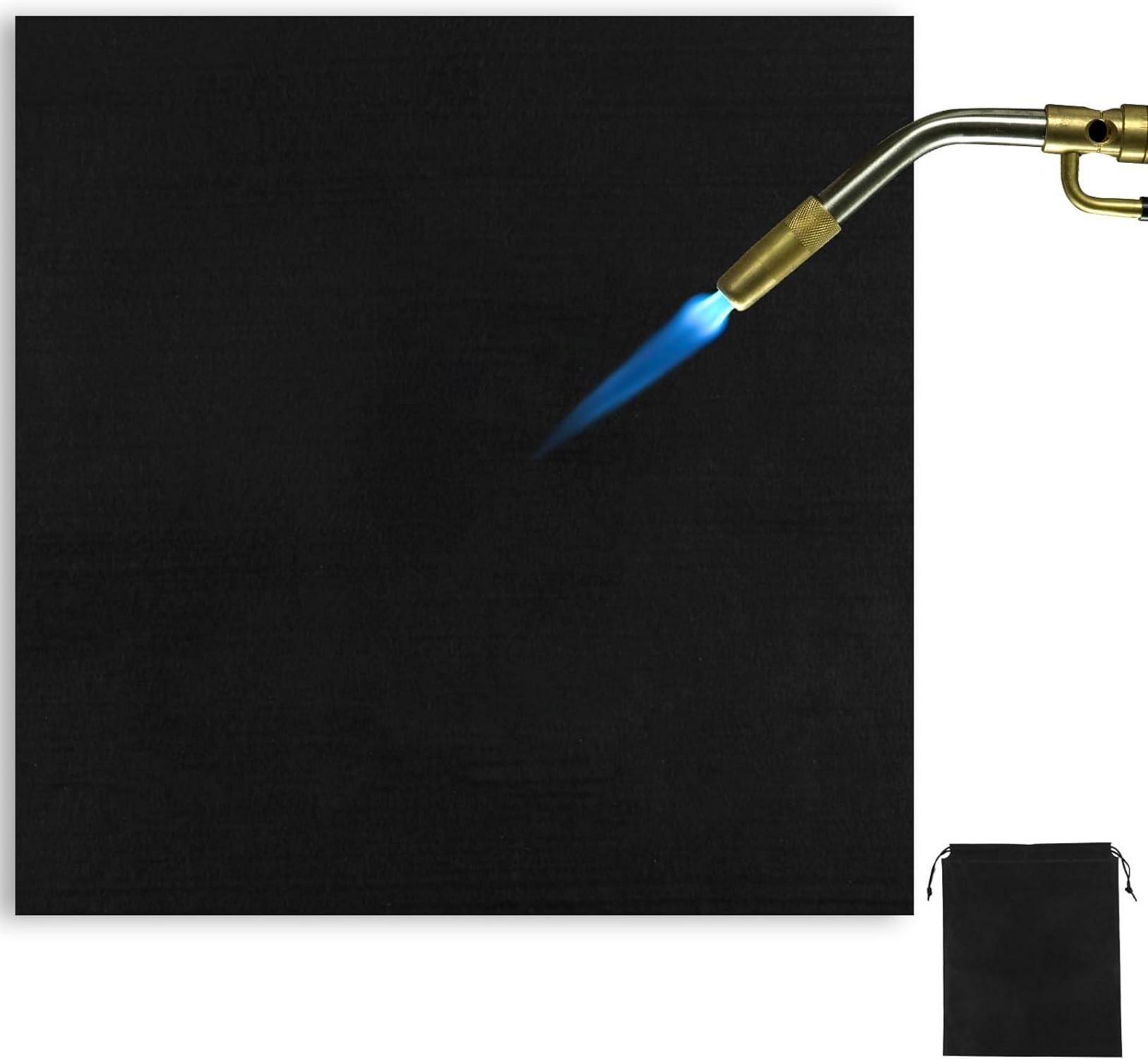 Feuerfeste Unterlage 50x50cm Carbonfilz Hitzeschutzmatte mit