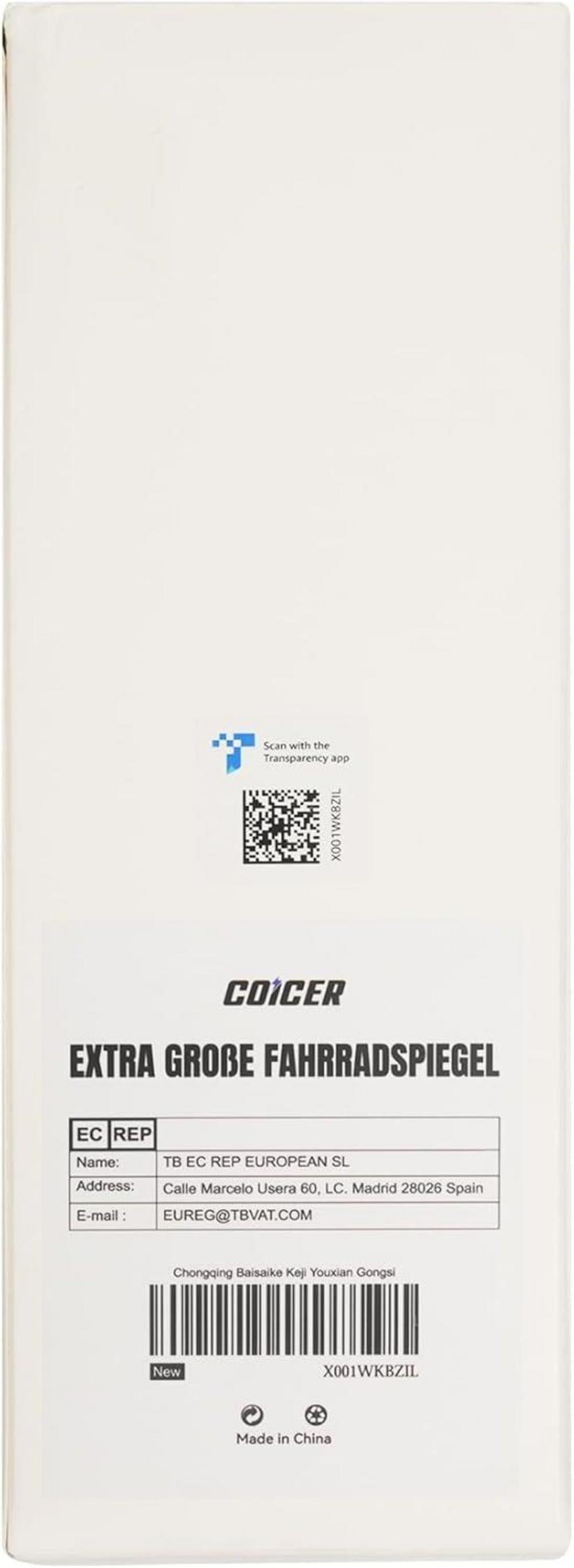 Fahrradspiegel Set für E-Bike & E-Scooter Lenker, 360° verstellbar, extra großer Spiegelfläche