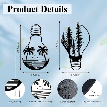 Moderne Metall Wald Wandkunst Set für Zuhause