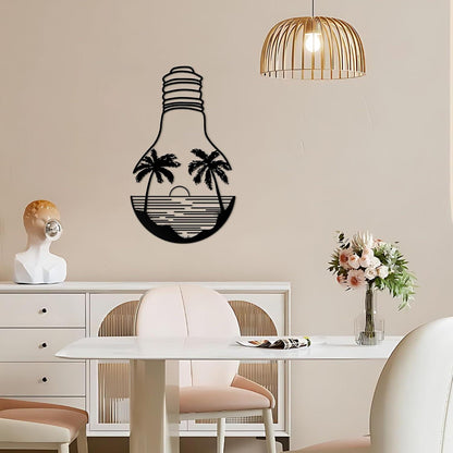 Metall Wald Wandkunst Set für Wanddeko, Indoor Outdoor, 40 x 23 cm