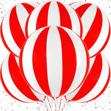 Luftballons Rot Weiß Zirkus Karneval Party Deko Helium Ballon