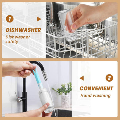 Gewürzgläser Set 24-tlg. 120ML Luftdicht mit Bambusdeckel
