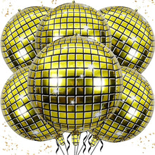 Discokugel Luftballon Gold 22 Zoll Party Deko Ballons 6 Stück