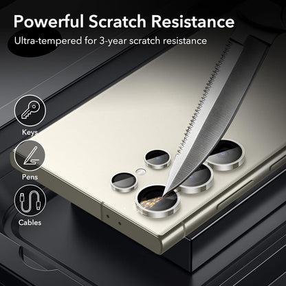 Samsung Galaxy S24 Ultra Kameraschutz: Gehärtetes Glas, 2er Set