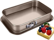 Rechteckige Antihaft-Springform Gold 35x24cm