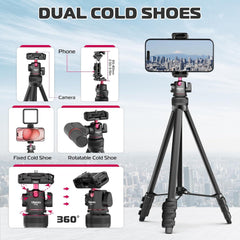 Handy Stativ mit Fernbedienung 360° Kugelkopf Cold Shoe bis