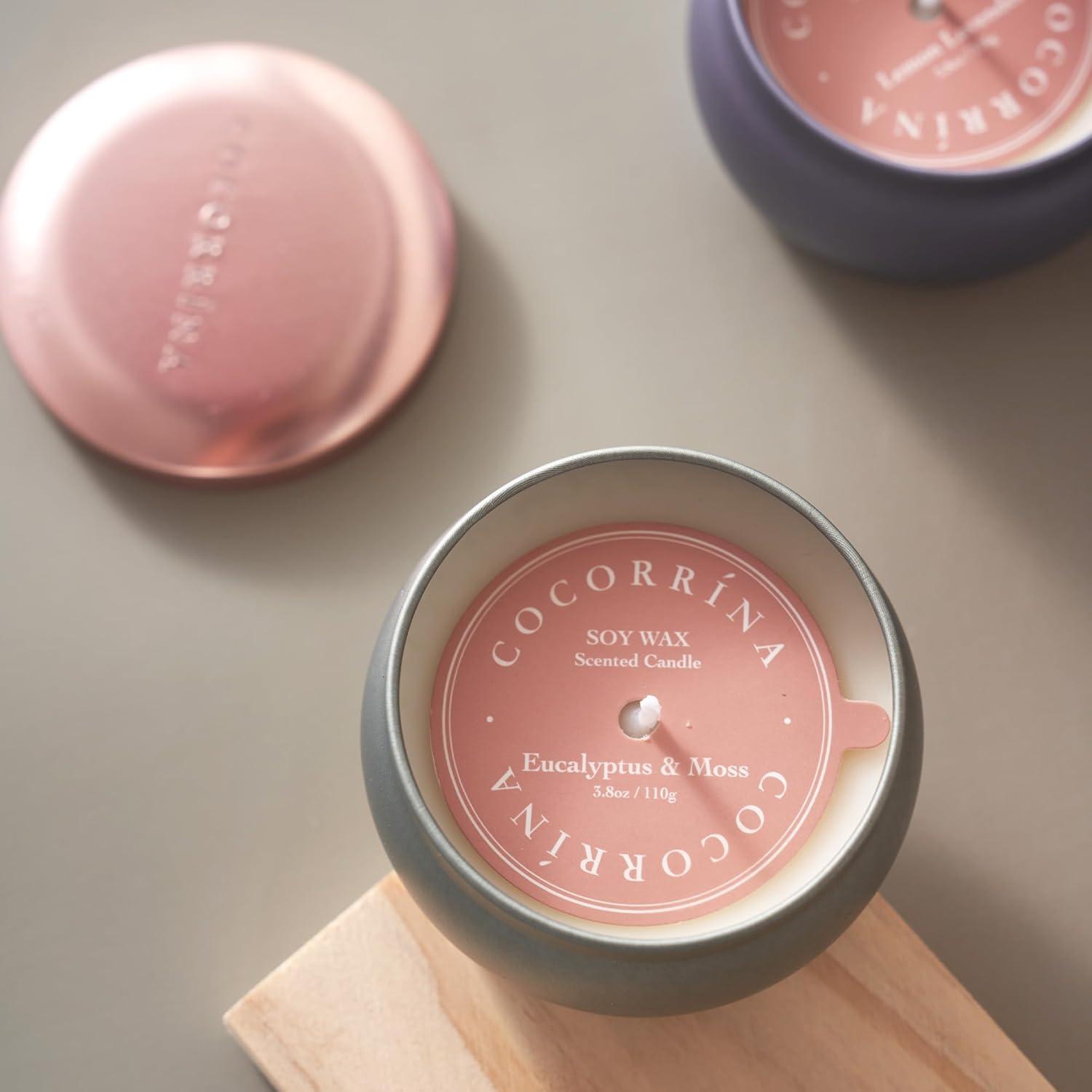 Cocorrína Duftkerzen Set - 4 Stück x 110g Natürliches Sojawachs Aromatherapie Kerzen Kaufland