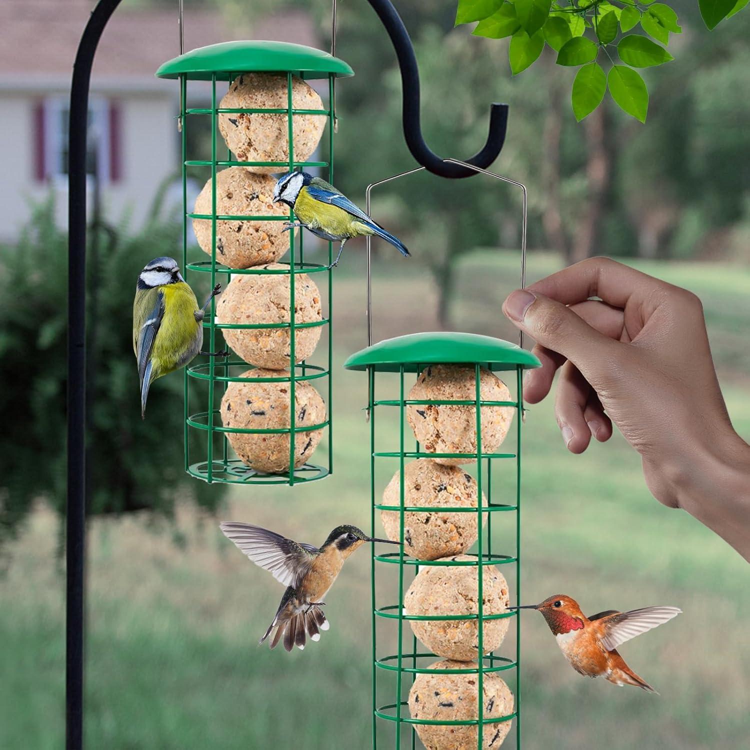 2er Set Vogelfutterspender 29.5cm Vogel Futterstation Wildvogelfutterhaus