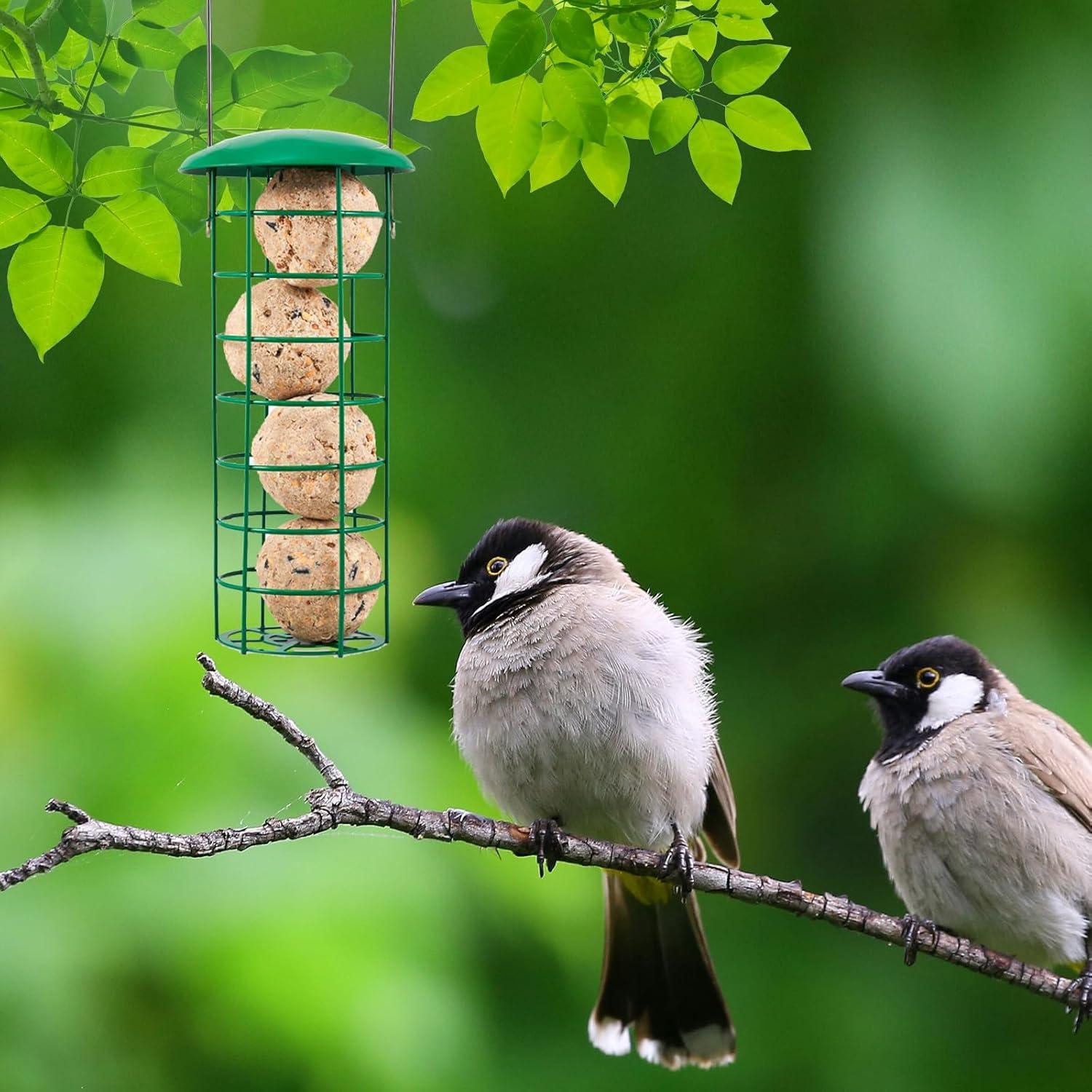 2er Set Vogelfutterspender 29.5cm Vogel Futterstation Wildvogelfutterhaus