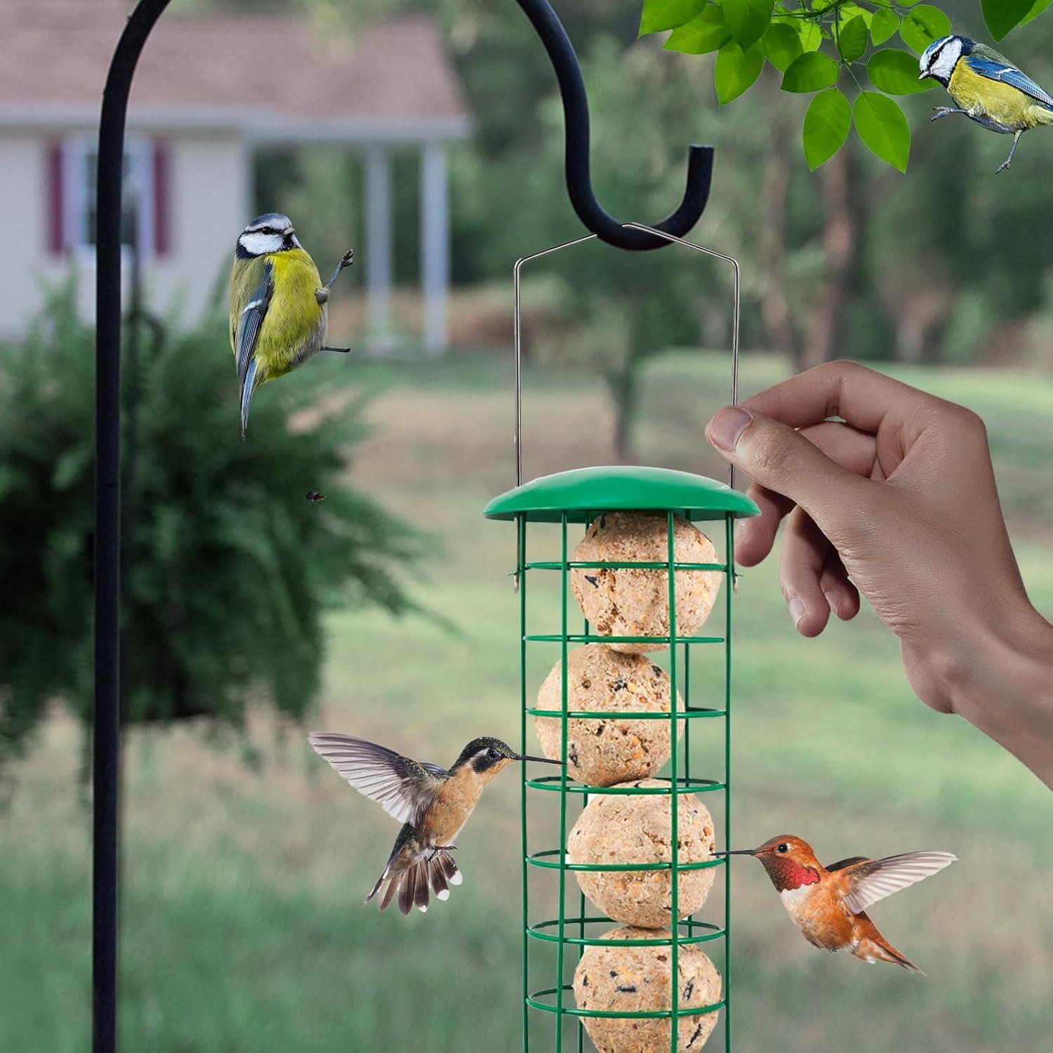 Vogelfutterspender 29.5cm Vogelfutterstation Metall für Wildvögel