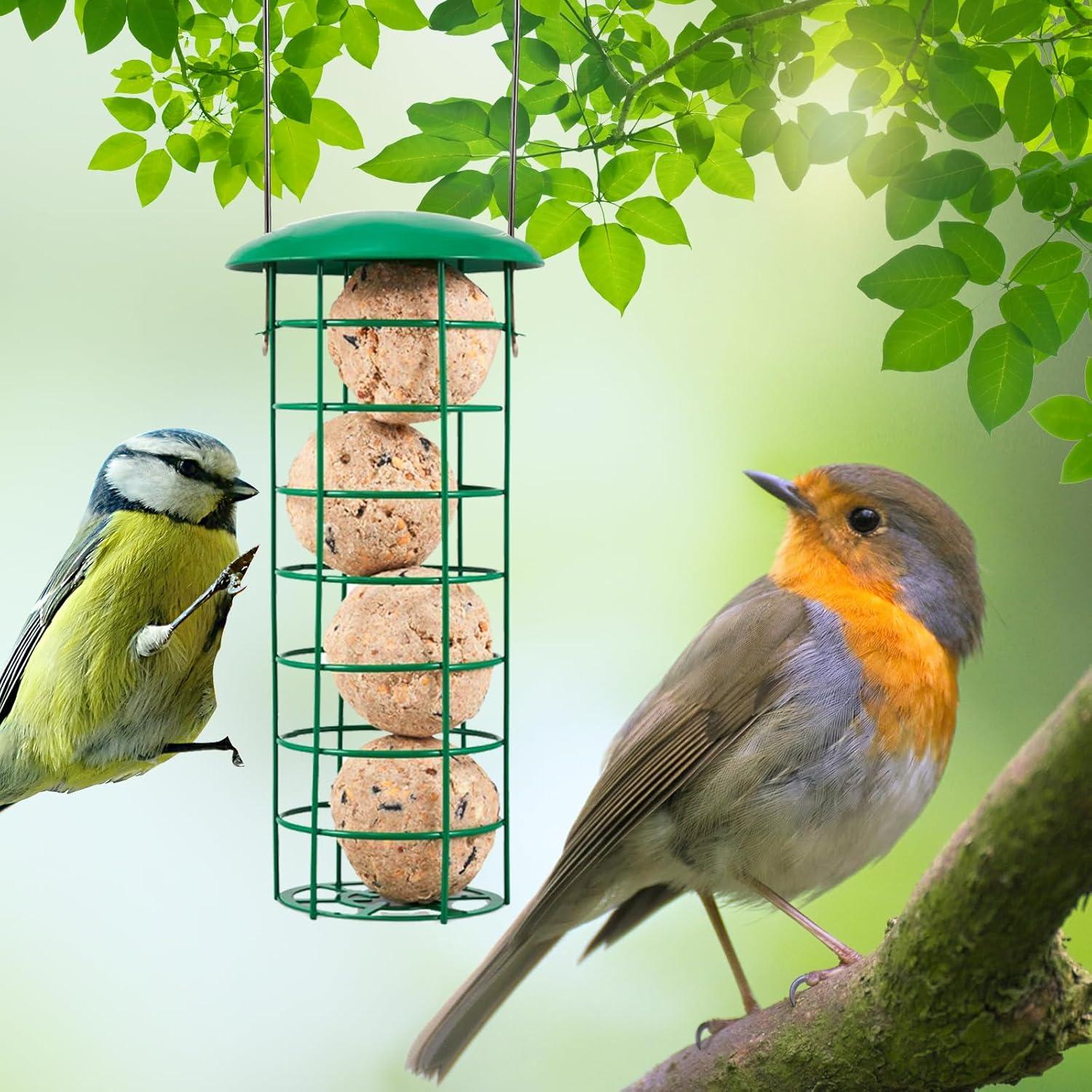 Vogelfutterspender 29.5cm Metall Wildvogel Futterstation