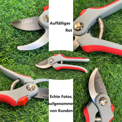 Gartenschere Rosenschere Bypass Schneide Baumscheren SK5 Stahl 20,5cm