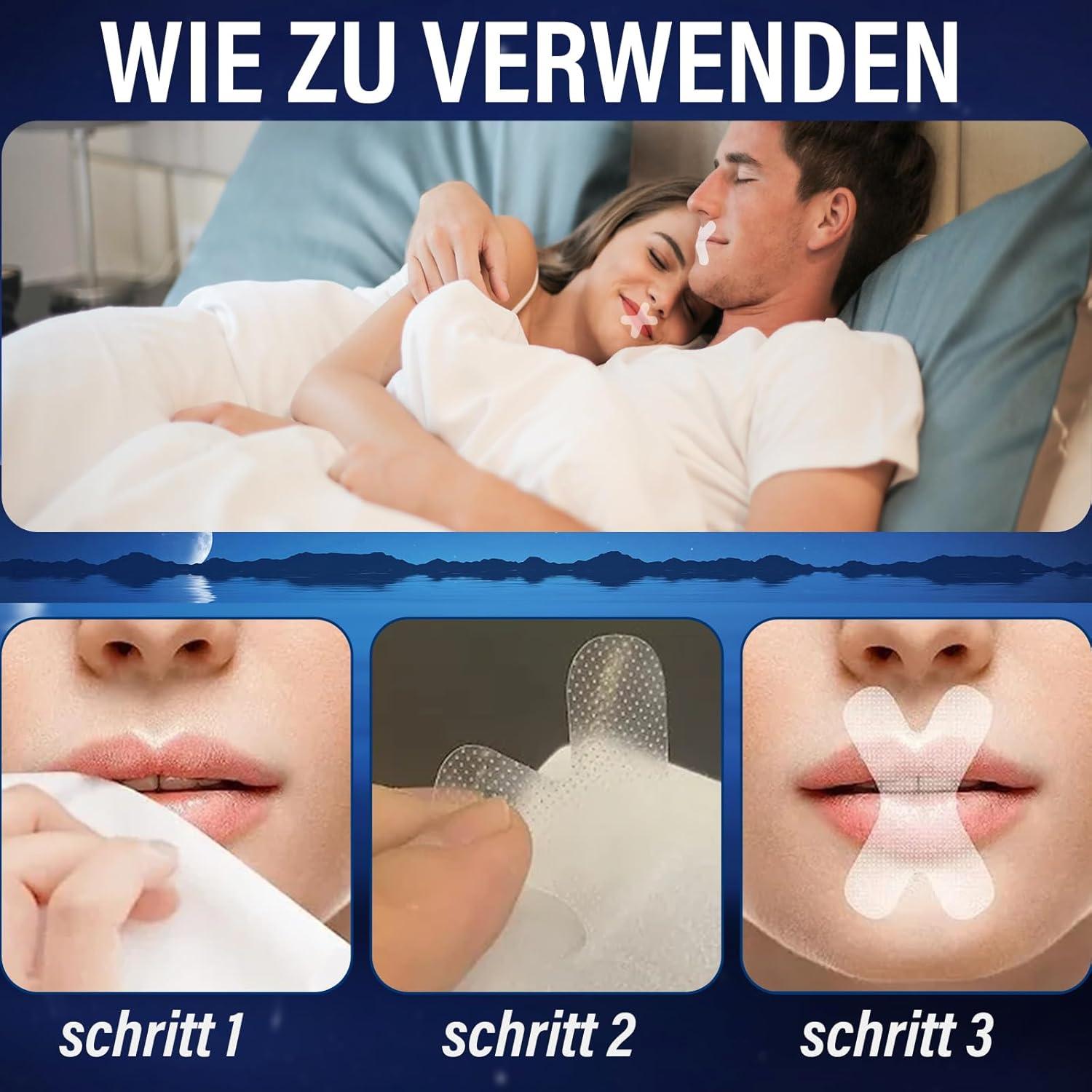 120 Stück Mouth Tape gegen Schnarchen und für besseren Schlaf