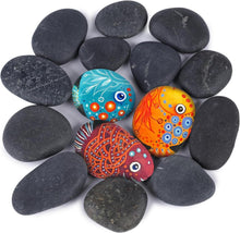 Flache Kieselsteine zum Bemalen Naturstein 15 Stück 4–7cm