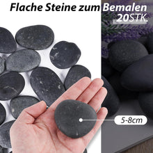 15 Stück Große Flache Kieselsteine zum Bemalen 4–7cm