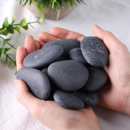 15 Stück Große Flusssteine zum Bemalen Deko 4–7cm Aquarium