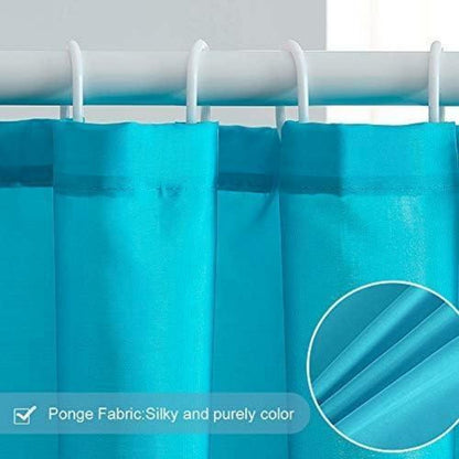 Extra breiter Furlinic Duschvorhang Hellmarineblau 275x180cm