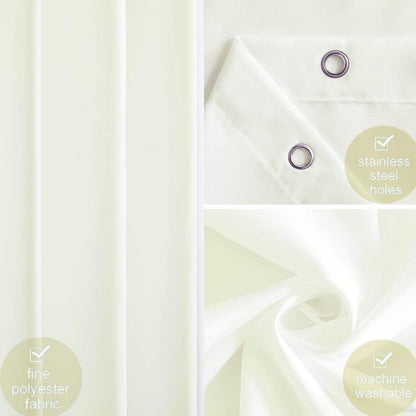 Antischimmel Duschvorhang 150x200cm Polyester Beige inkl. 10 Haken