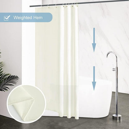 Duschvorhang Antischimmel Polyester 100x180 Beige Wasserdicht