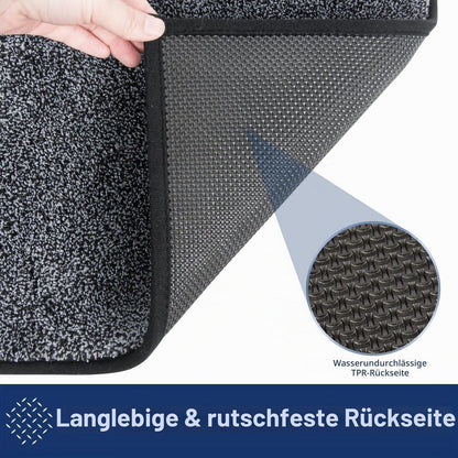 Schmutzfangmatte 180x270 cm – Dunkelgrau, Rutschfest & Waschbar