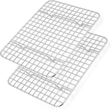 Auskühlgitter Set Edelstahl Kuchengitter Backgitter 24,8x18,9x1,8cm