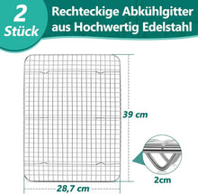 Homikit 2er Set Edelstahl Kuchengitter