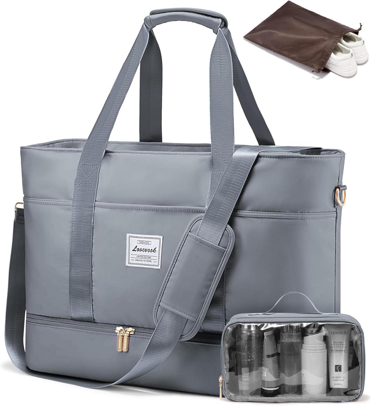 Damen Reisetasche Wasserdicht Weekender mit Schuhfach