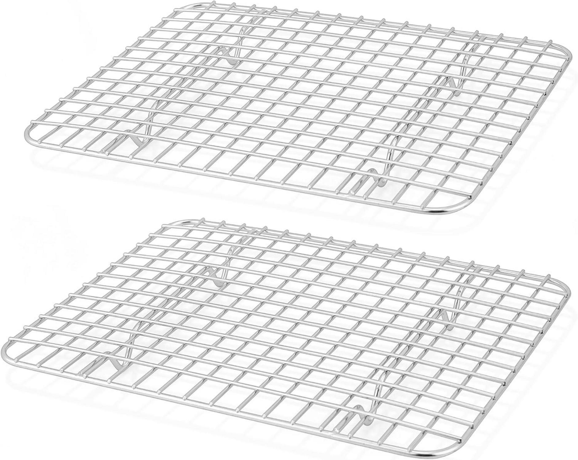 Auskühlgitter Edelstahl Set für Backen & Kühlen 22,2x16x1,8cm