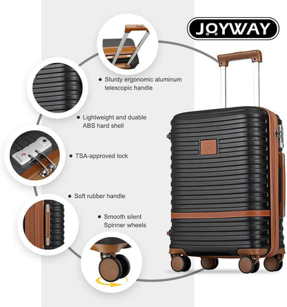 Reisekoffer ABS Hartschalen Trolley Kofferset TSA Schloss 4 Rollen