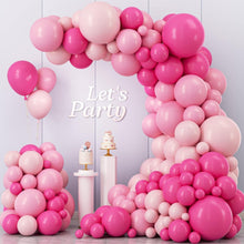 Rosa Luftballon Girlande Bogen Set 112-teilig - Latex Ballons Kit für