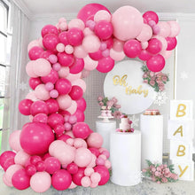 Luftballon Girlande Rosa Set 112 Stück Ballons Pastell Latex